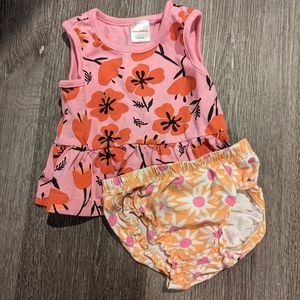 Hanna Andersson Dress and Bloomer Matching Set